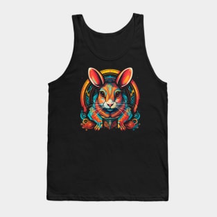 Elevate Your Style and Attract Fortune - Vibrant Zodiac Rat Design Tank Top